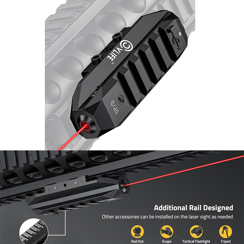 Industrial Laser Gun - CVLIFE Low Profile Laser Sight voor