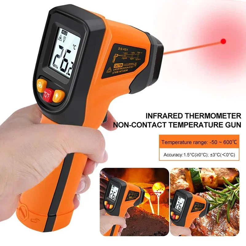 Industrial Laser Thermometer Gun - T400 T600 Digitale infraroodthermometer -50 ~