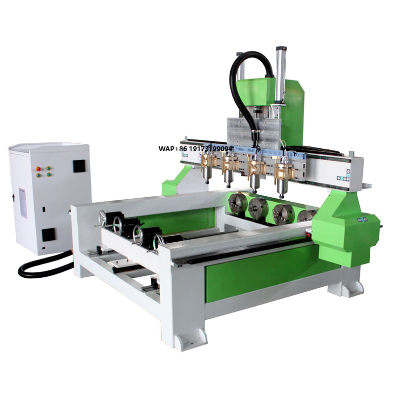 Cnc Router Machine - 4-assige roterende cilinder graveermachine voor houtbewerking
