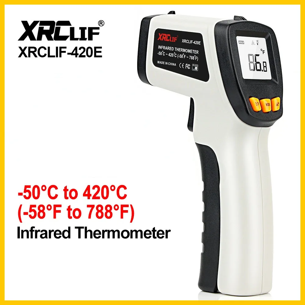 Industrial Laser Temperature - XRCLIF Infraroodthermometer Contactloze Pyrometer Laser Infraroodtemperatuurmeter