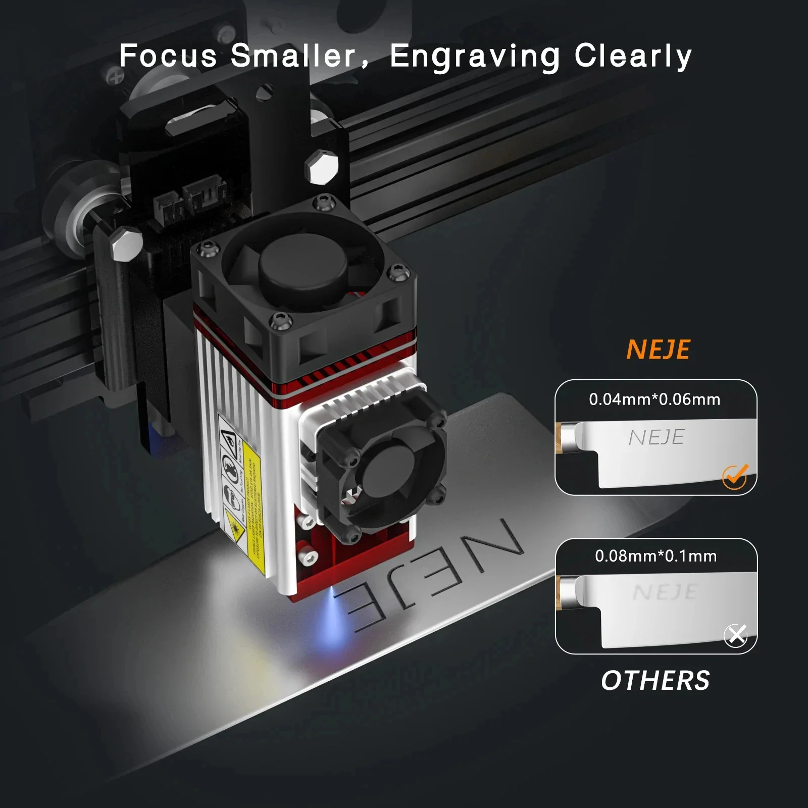 Laser Beam Expander - Premium NEJE N30820/E30/E40/A40630/A40640 lasermodule 0,5-24W voor
