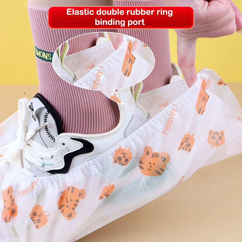Dust Shoe Cnc - 50 stuks wegwerp verdikte cartoon overschoenen,