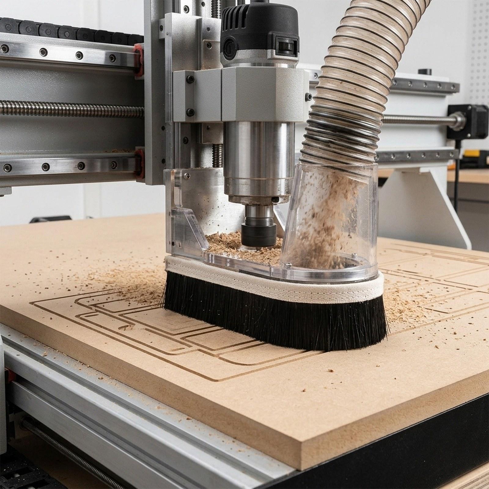 Dust Shoe Cnc - CNC-vacuümborstel vervangen voor router-spindelmotor Eenvoudige installatie