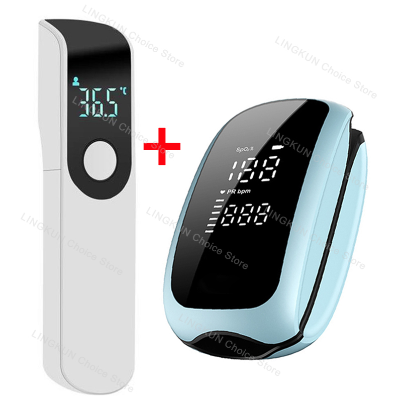 Industrial Laser Temperature - Oplaadbare oximeter Infraroodkoorthermometer Digitale LCD Contactloze