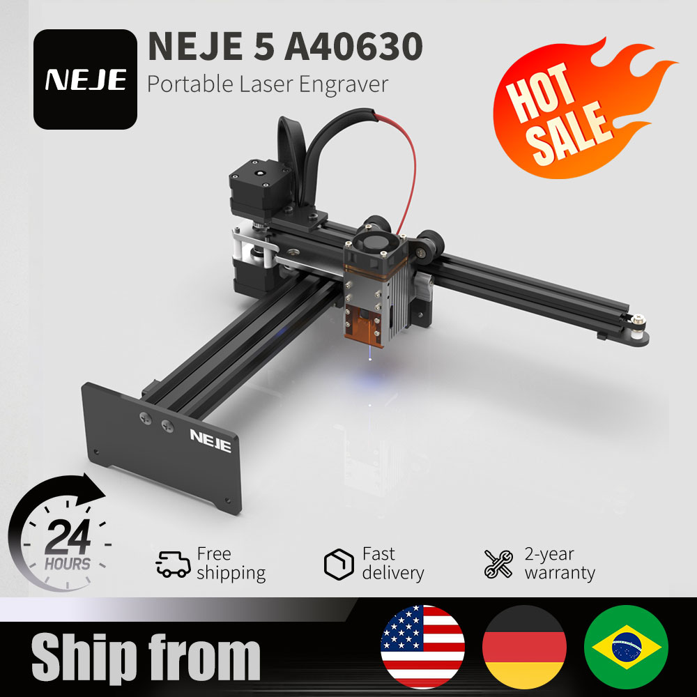 Industrial Laser Etching Machine - NEJE 5 A40630 20W Draagbare Kleine