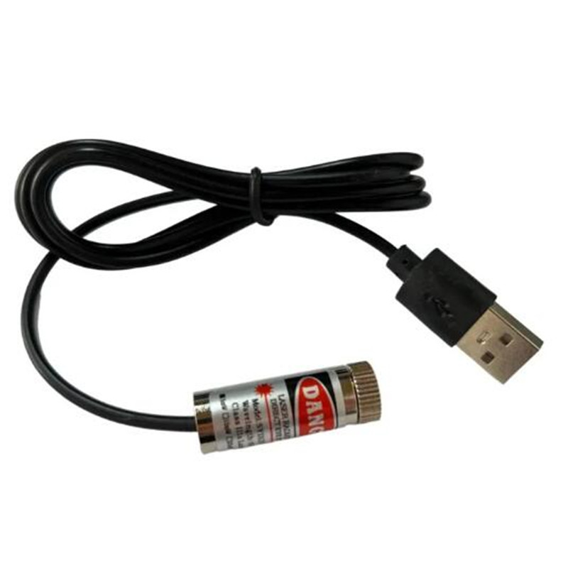 Industrial Laser Line Generator - USB-connector lasermodule 12 mm 5 mw