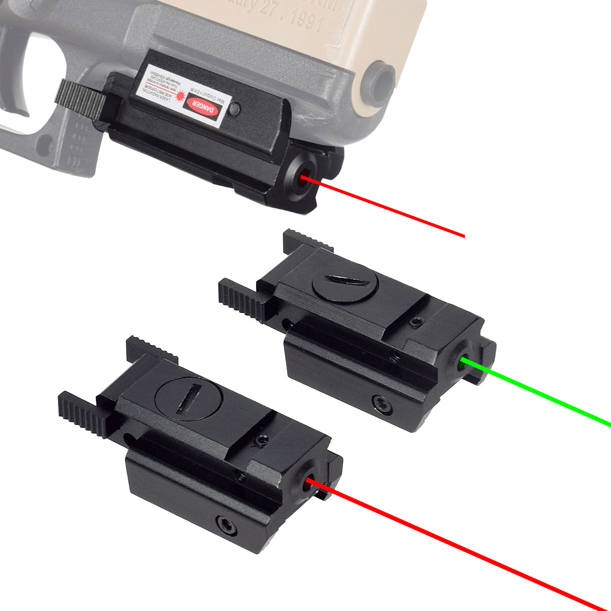 Industrial Laser Gun - Tactische Rood Groen Dot Laser Sight