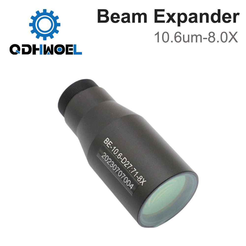 Laser Beam Expander - CO2-laser 10600nm laserstraalvergroter 8X galvanometer lasermarkeringslenzen