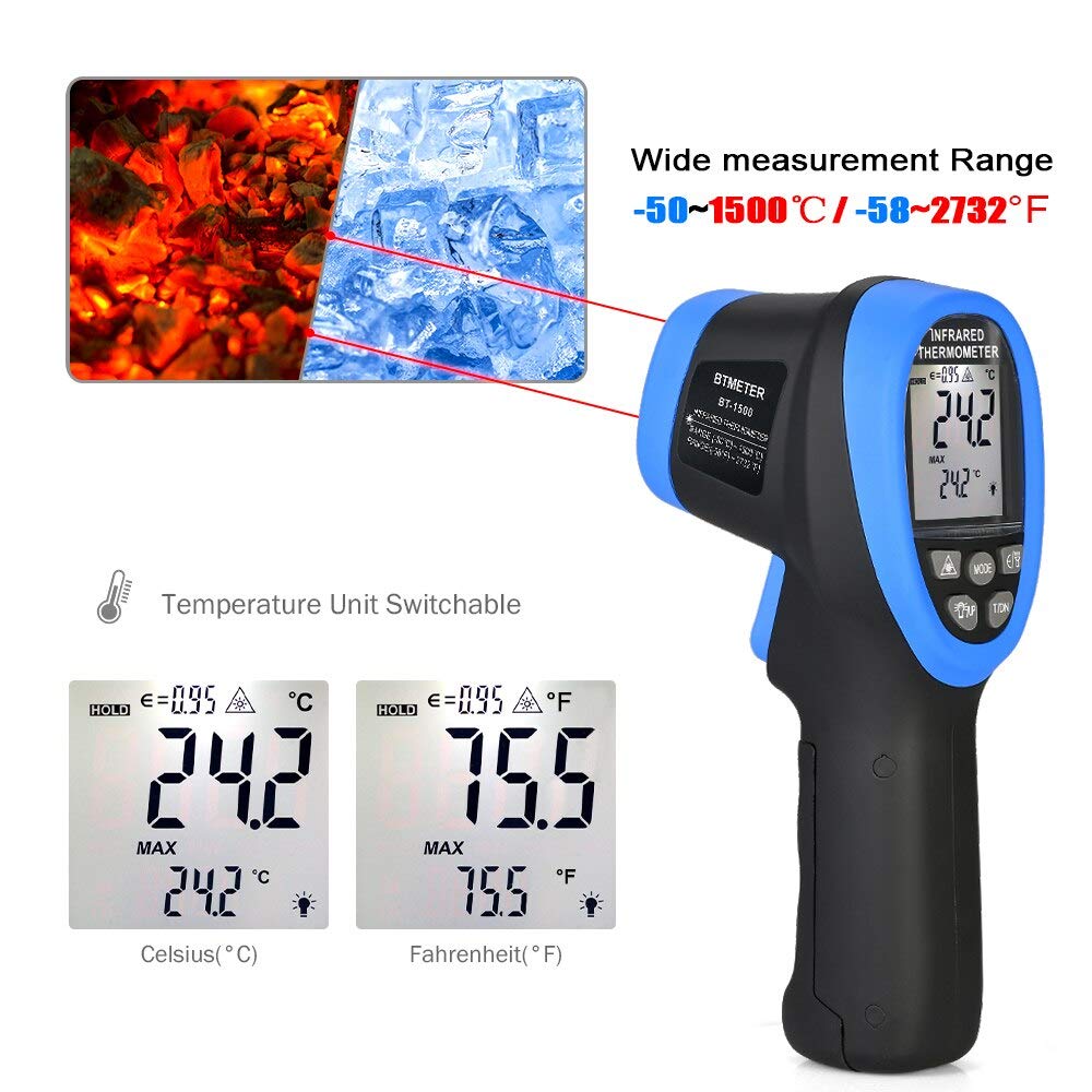-50 ℃ Tot 1500 ℃ Laserthermome - Industrial Laser Thermometer Gun recensie en prijs