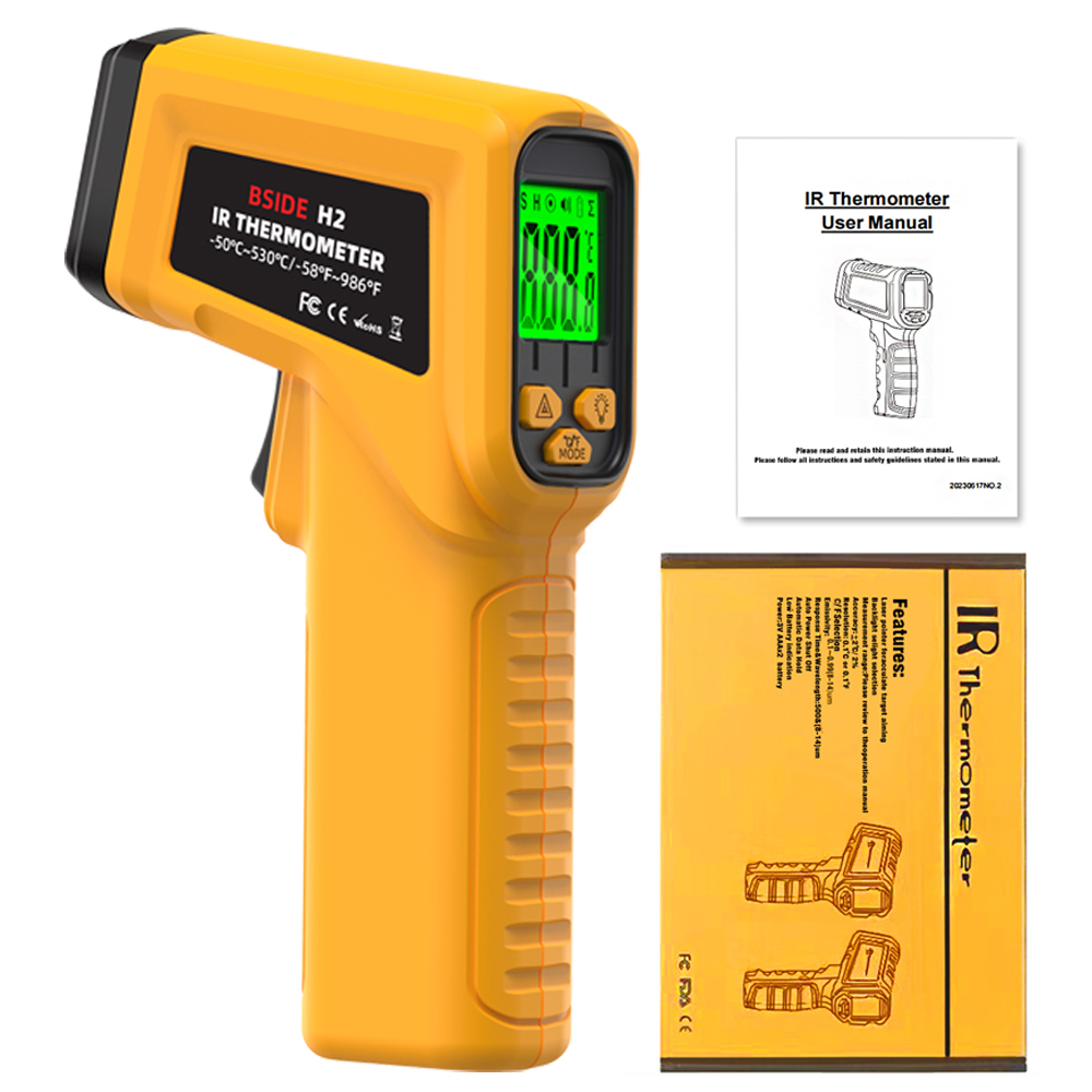 BSIDE Infraroodthermometer H2  - Industrial Laser Thermometer recensie en prijs