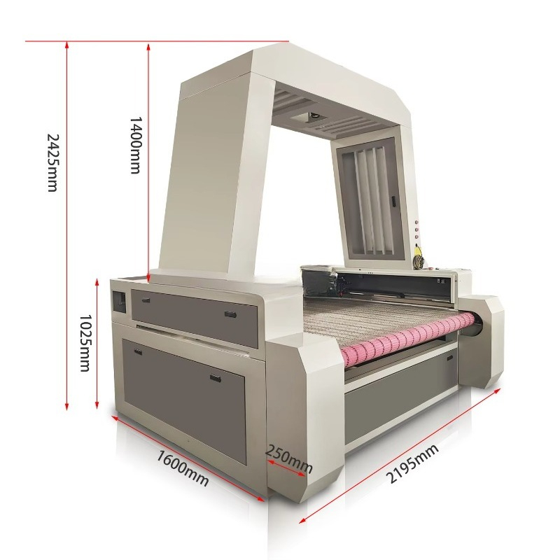 1610 CCD-camera lasersnijmachi - Industrial Laser Fabric Cutter recensie en prijs