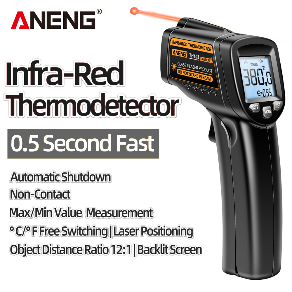 Infraroodlaserthermometer Indu - Industrial Laser Thermometer Gun recensie en prijs