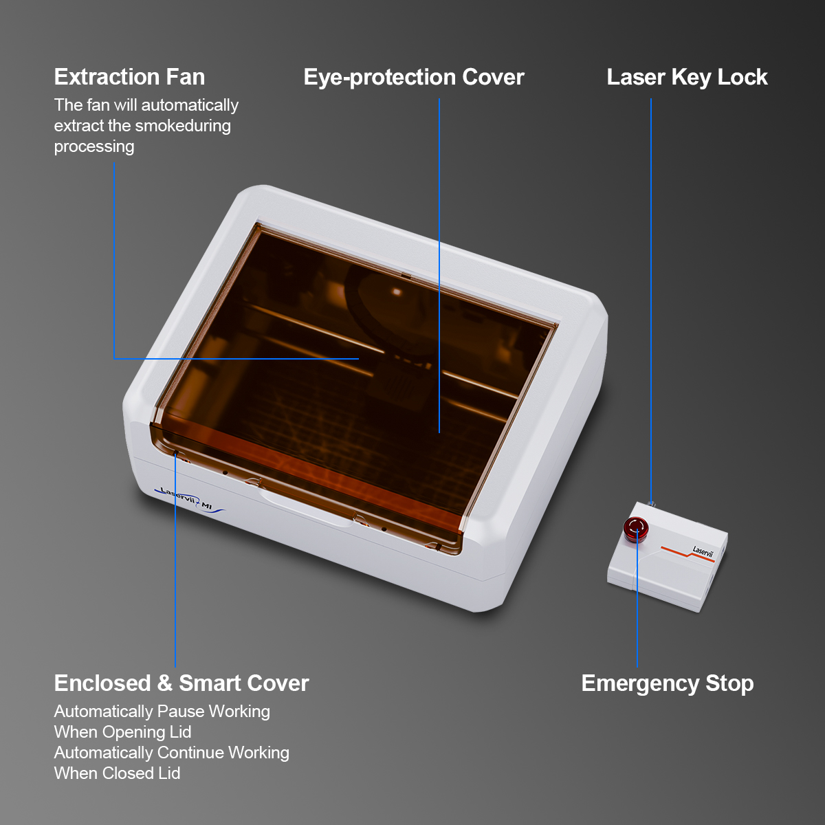 LaserVii 7W/12W/IR 2W Veilige  - Industrial Laser Etching Machine recensie en prijs