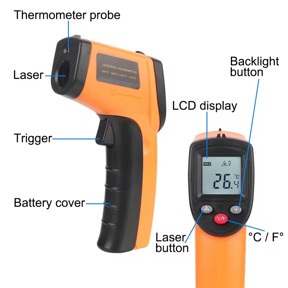 Nieuw T600 T600A digitaal infr - Industrial Laser Thermometer Gun recensie en prijs