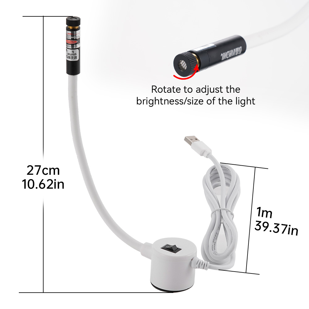 USB-aangedreven rood laserlich - Industrial Laser Line recensie en prijs