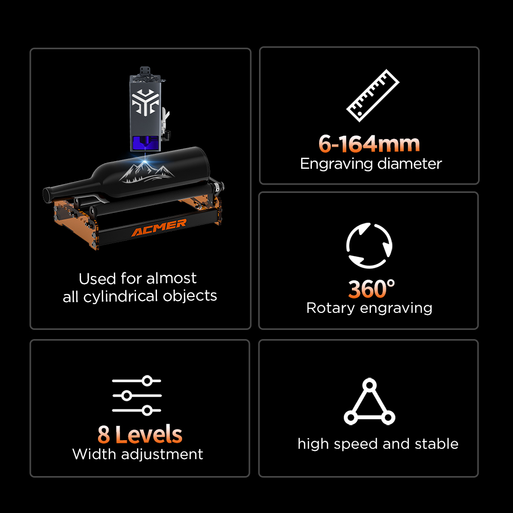 ACMER M3 Laser-roterende rol 3 - Industrial Laser Equipment recensie en prijs