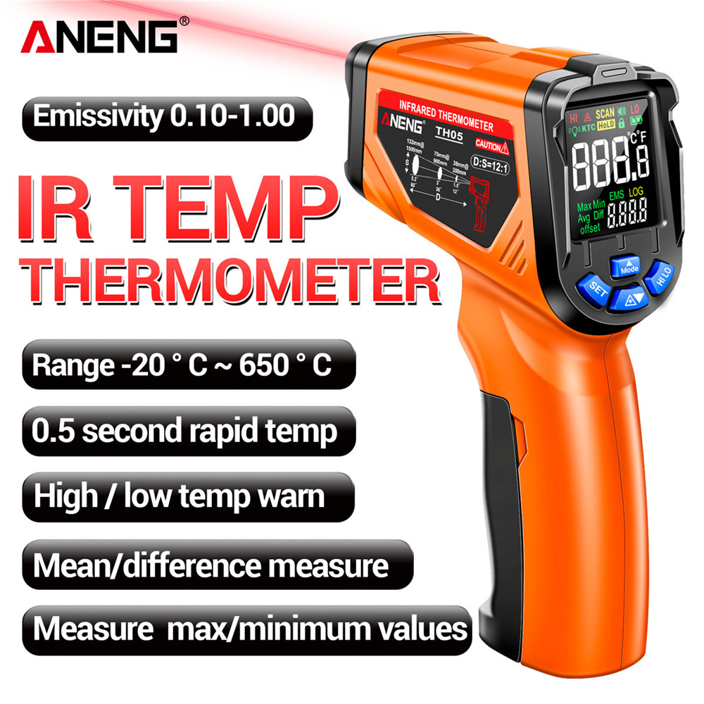 ANENG TH05 Infraroodthermomete - Industrial Laser Thermometer Gun recensie en prijs