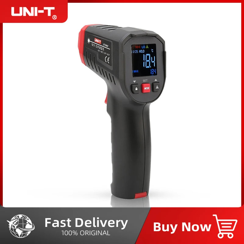 UNI-T Digitale Thermometer Con - Industrial Laser Thermometer Gun recensie en prijs