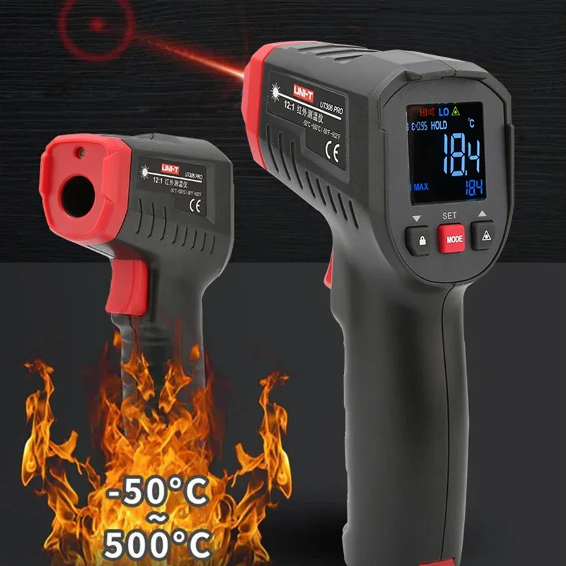 UNI-T Digitale Thermometer Con - Industrial Laser Thermometer Gun recensie en prijs