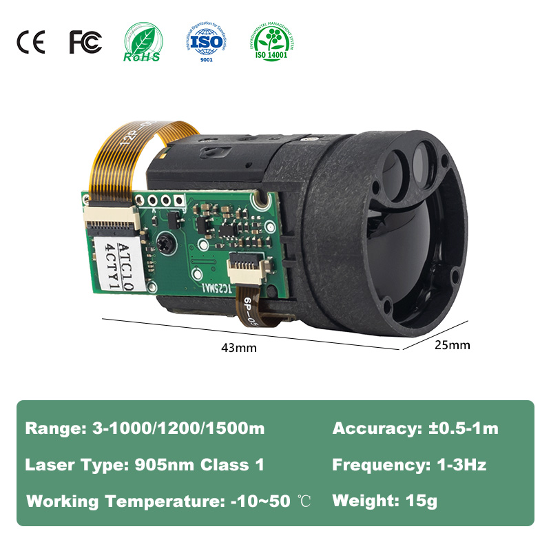 Lichtgewicht 1000m nachtzicht  - Industrial Laser Measuring Device recensie en prijs